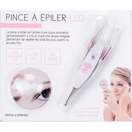 Pince à épiler Luxe 12 Cm - Modèle Coudé Avec Pelle Et étui, Pour Soins Et Précision