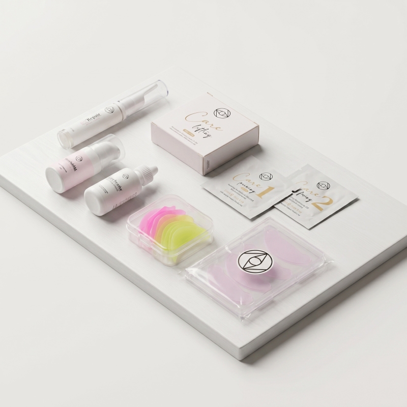 Kit produits lash lifting coréen - édition limitée. Produits nécessaires pour la pratique de la technique du lash lifting coréen